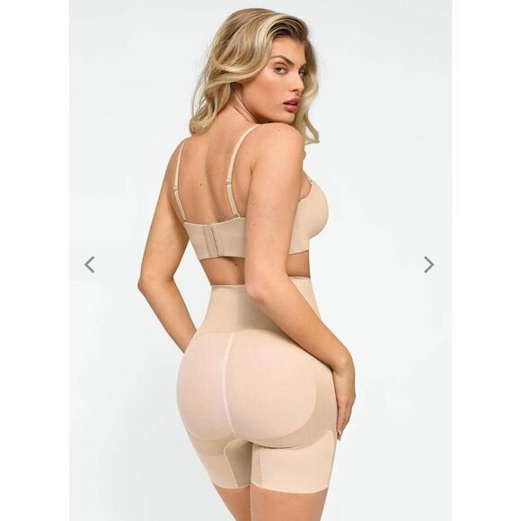Popilush Shaping Compression Butt-Lifting Shorts Women's XL-XXL Nude Shapewear - Picture 8 of 8